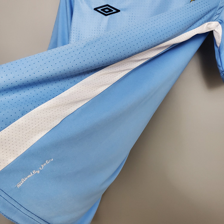 Manchester City 11-12 Home Blue Retro Soccer Jersey Football Shirt - Click Image to Close
